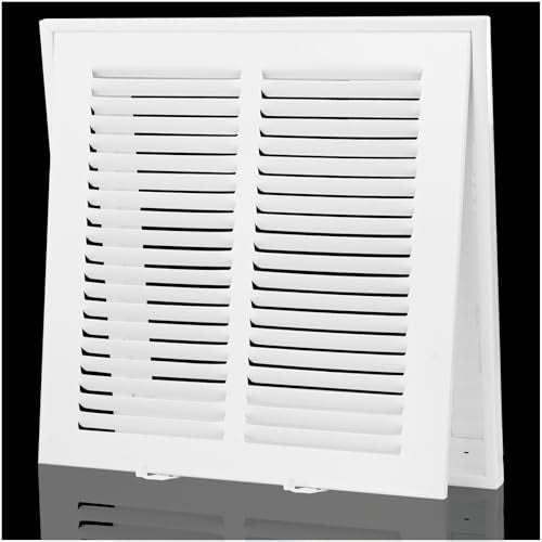 Return Air Filter Grille 10x10,Air Return Vent Cover for 10"W x 10"H Duct Opening,Steel HVAC Vent Covers for Wall and Ceiling,Holds 1" Thick AC Filter - size: For 10"Wx10"H-Duct Opening