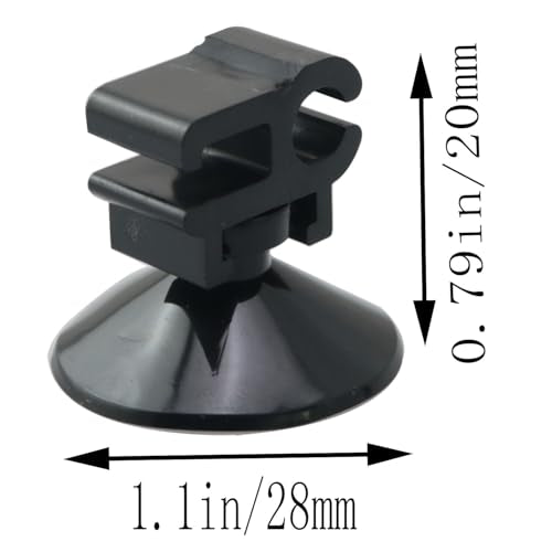 10pcs Small Black Aquarium Fixed Suction Cup Oxygen Tube Power Cord Clip Fish Tank Filter Cord Organizer Dual Head Dual Clip