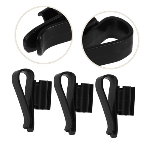 Toyvian 6pcs Aquarium Seaweed Clip Plastic Hose Clamps Tube Clamp Aquarium Filtration Hose for Dosing Pump Tube Holder - color: Black