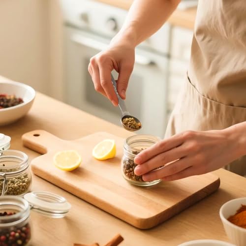 3 Pcs 2.5ml/ 1/2 Tsp Short Handle Scoops – Stainless Steel Measuring Spoons for Baking, Liquid Ingredients & Tea, Soup & Kitchen Cooking - size: 2.5ml(1/2 tsp)