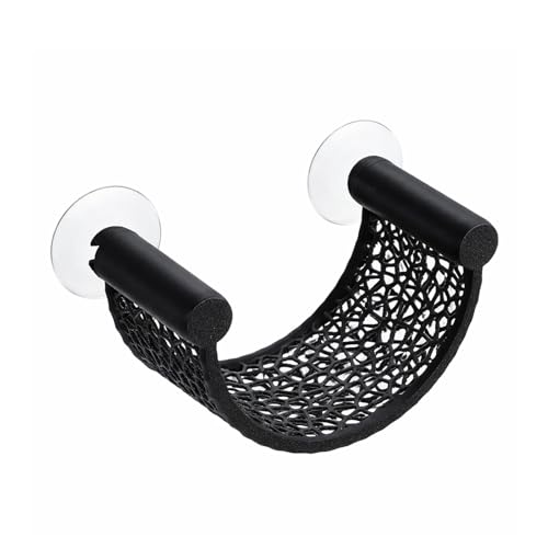 Betta Fish Hammock, Aquarium Floating Bed for Small Fish Minimalist Floating Rest Platform with Suction Cup Betta Hammock Fishes Tank Accessories for Shrimp Fishes Bettas(Black) - color: Black