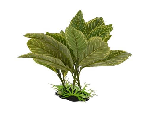 CNZ® Aquarium Fish Tank Green Lifelike Underwater Plastic Plant Aquatic Water Grass Decor (10-inch (W) x 8-inch (H)) - size: 10-inch (W) x 8-inch (H)