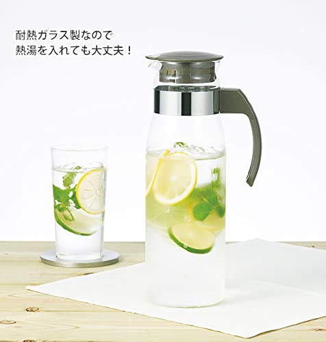 Hario Slim Water Jug, 1400ml, White - color: White