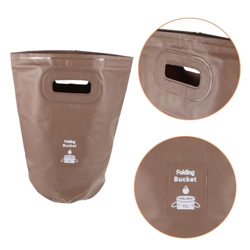 YARNOW Collapsible Camping Bucket Water Basin Outdoor Multi-function Folding Bucket for Camping Fishing Beach Travel