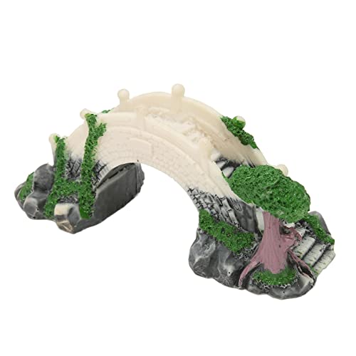 Aquarium Arch Bridge Decoration Resin Hand Craft Bridge Landscaping for Fish Tank Ornaments