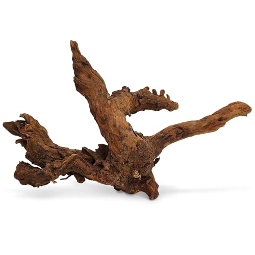Hamiledyi Natural Large Driftwood for Aquarium 12-18 Inch Driftwood Branches Fish Tank Decoration Reptile Toy Assorted Size Reptile Habitat Decor Wood for Lizad (1 Pack)