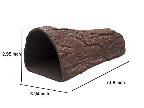 Plecoceramics Pleco Cave Cone Breeding Ceramic Decorations Fish Tank Aquarium (Brown) - color: Brown