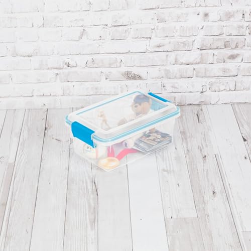 Sterilite 24-Pack Gasket Box, Weather-Resistant Storage Bins with Latching Lids, 7.5 Quart - Heavy-Duty Organizing Containers for Closet, Bathroom, and Office - size: 7.5 Quart, style: 24 Pack