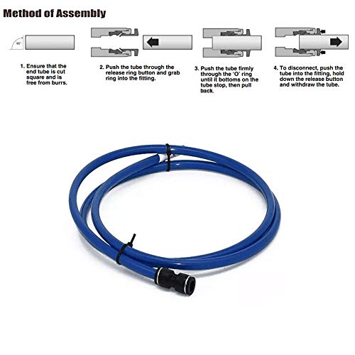 10PCS Pneumatic Push to Connect Fittings, PBT Plastic Union Straight 3/8"x 3/8"Tube OD Quick Connector for Home Garage Air Brake Air Compressor - size: 3/8"x 3/8"