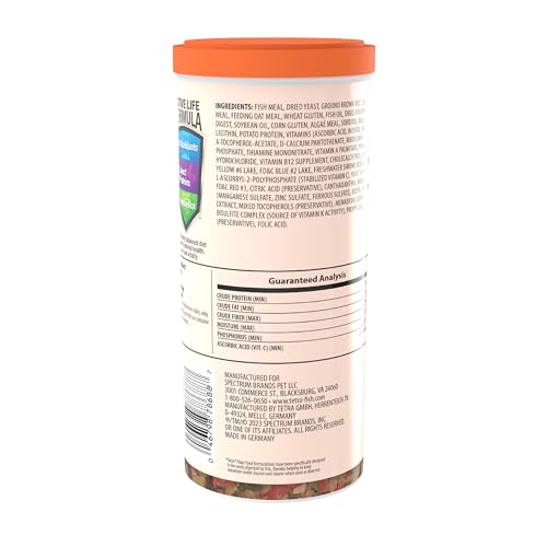 Tetra Goldfish Vitamin C Enriched Flakes Nutritionally Balanced Diet for Goldfish and Small Koi, 8.81 Ounces (250 Grams) - size: 8.81 Ounce (Pack of 1)