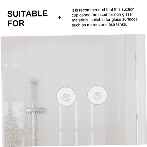 PRETYZOOM 10PCS Powerful Suction Cup with Gland Nut Adjustable Screw Suckers for Glass Surface Suitable for Furniture and Home Use