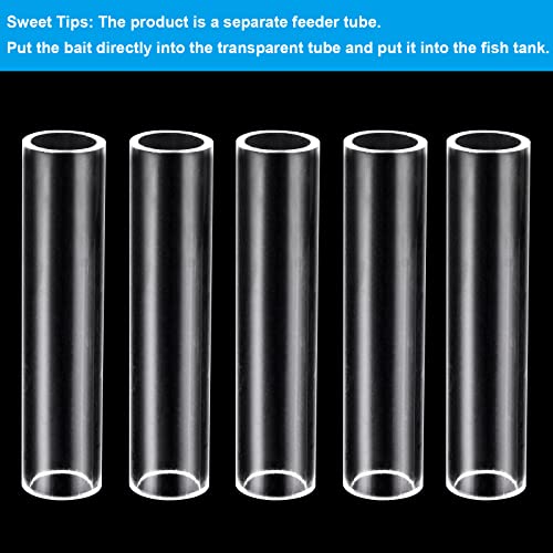 5-Tube Fish Shrimp Feeder Breeding Pipe, Aquarium Tank Shelter, Acrylic Transparent Decorations - size: 5-hole