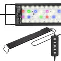 24/7 Mode LED Aquarium Light for 45-54 Inch Plant & Fish Tank, IP68 Full Spectrum Light, Sunrise-Daylight-Moonlight, White Red Green Blue Pink LEDs with Extendable Brackets for Freshwater - size: For 45-54 inch Tank
