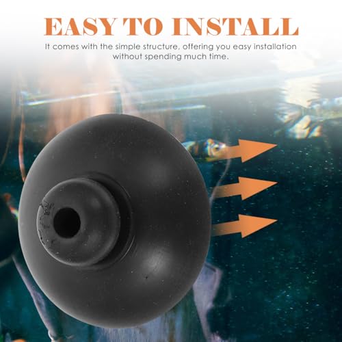 Gatuida 20 Pcs Aquarium Oxygen Pump Suction Cups Strong Rubber Fish Tank Air Pump Holders for Tubing Fixing and Accessories Installation