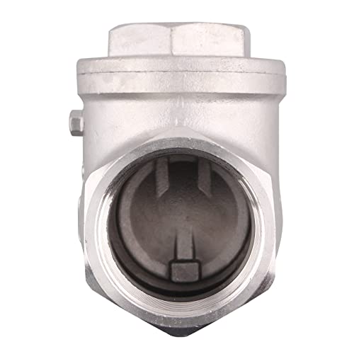 1-1/2 Inch Swing Check Valve - WOG 200 PSI Stainless Steel SS304 CF8M NPT - size: 1.5 Inch, style: Swing