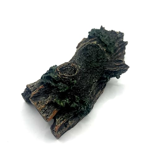 Aquarium Decorations Resin Hollow Tree Trunk Ornament, Fish Hideout for Aquarium, Bettas House Cave Wood House Decor for Fish Tank