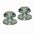 Mirart 1¼" Diam. Bevelled Knob,on a 2" Self Stick Round Acrylic Mirror Back (2 Pack) - style: 1¼ Round -2 Pack