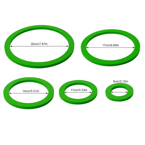 10 Pieces Aquarium Plant Rings Plant Corral Plant Feeding Rings EVA Material Grass Blocking Rings Suitable for Fish Tank, Green - color: Green