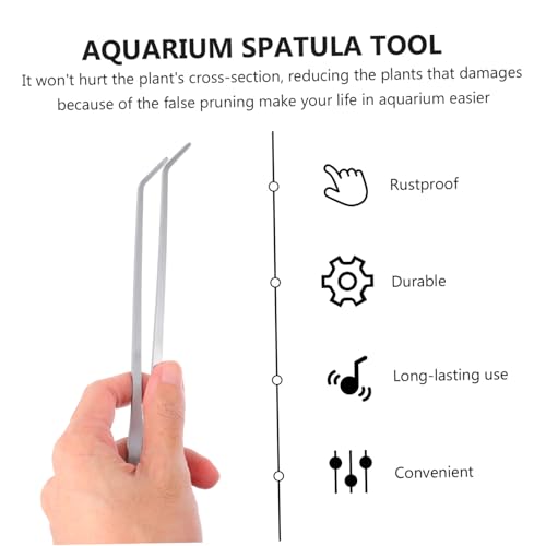 VICASKY 1set Aquarium Aquascaping Tools Water Plants Scissors Tweezers and Spatula and Plant Care