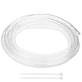 M METERXITY Vinyl Tubing 8mm ID x 10mm OD 10ft Flexible Plastic Tube with 2 Hose Ties, Lightweight Hybrid PVC Hose for Water Gardening/Airline/Aquarium Tubing [Clear] - size: 8mm ID x 10ft