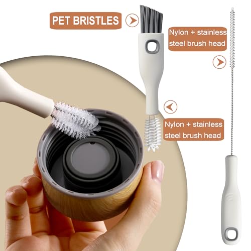 Cup Lid Cleaning Brush Set Multifunctional Bottle Cleaning Tools Portable Gap Cleaner Kit for Baby Bottle Sippy Cup Tubes Teapot Spout
