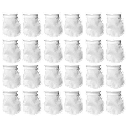 Sock Filters - 100 Micron - Aquarium Felt Filter Bags - Custom Made in USA (7 Inch Ring by 12 Inch Long 24 Pack) - color: 24 Pack, size: 7 Inch Ring by 12 Inch Long