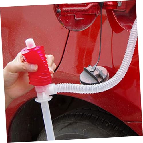 Levemolo 2 Pcs Manual Gas Siphon Hose Pump for Car Fuel Transfer Hand-operated Oil Siphon Tube with Fast Suction Multiuse Fluid Transfer Pump for Oil Change
