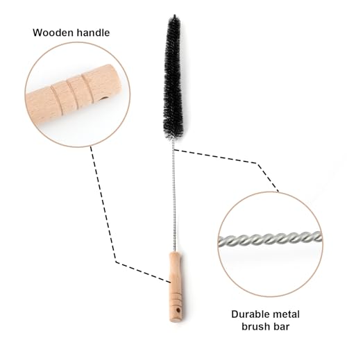 Radiator Cleaner Brush, Radiator Duster Brush Cleaning Brush for Radiator Long Handled Radiator Brush for Radiator Cleaning Supplies