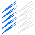 10 Pcs 18cm Long Plastic Tweezers Reptiles Feeding Tongs Aquarium Plants Tweezers Craft Beading Tweezers for Jewelry Making
