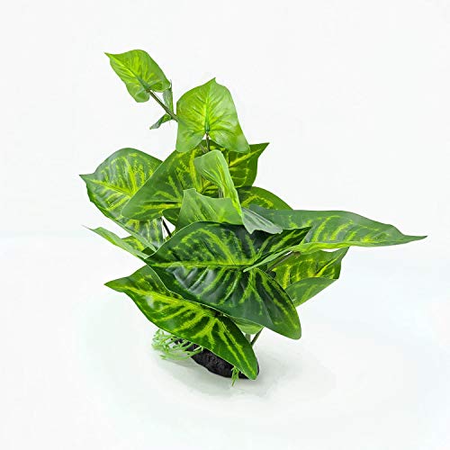 CNZ® Aquarium Fish Tank Green Lifelike Underwater Plastic Plant Aquatic Water Grass Decor (Small, 9-inch) - size: Small, 9-inch