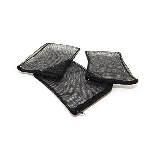 CNZ Universal Media Filter Bag for Ammonia Remover, Bio-Ball, Ceramic Ring, Pellet Carbon (8" x 5.5" 3-Pack Black) - size: 8" x 5.5" 3-pack Black