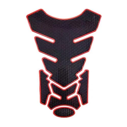Universal Fuel Tank Sticker for Motorcycle Tank Pad Fish Bone Mat Oil Gas Tank Protector Motorcycle Cover Decal Gas Stickers Decals - color: Model B Red