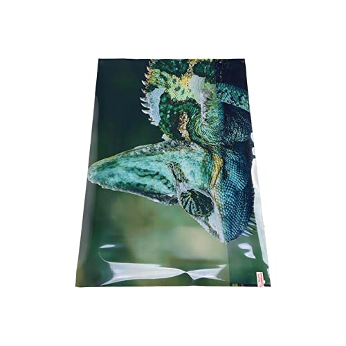 Aquarium Background PVC 3D Effects Fish Tank Decoration Picture, Self Adhesive Aquarium Sticker with Realistic Design, Non Durable Background for Freshwater (122 * 50CM) - size: 122*50CM