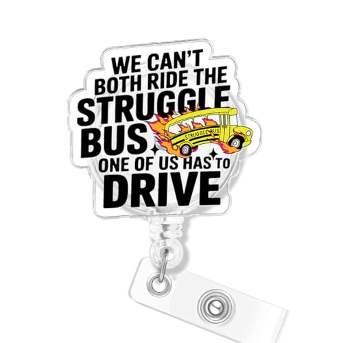 Funny Nurse Badge Reel, Hop in Bestie Healthcare Badge Reels Nursing Struggle Bus ID Card Holder with Clip for Nurses Medical Assistant Doctor RN Pediatric Gifts - color: Bestie