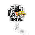 Funny Nurse Badge Reel, Hop in Bestie Healthcare Badge Reels Nursing Struggle Bus ID Card Holder with Clip for Nurses Medical Assistant Doctor RN Pediatric Gifts - color: Bestie