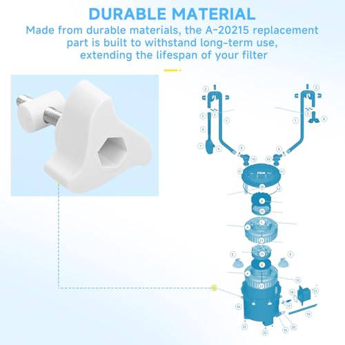 2PCS Canister Filter Lid Fastener Compatible with Fluval FX2 FX4 FX5 FX6 Lid Fastener Replacement Parts A20215 Lock Nut, Filter Lid Lock Clamp for Aquarium