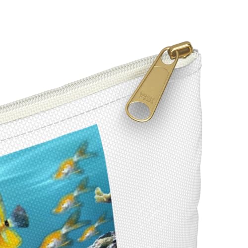 3dRose Graphic Design of Aquarium Style Accessory Pouch Large - size: Large