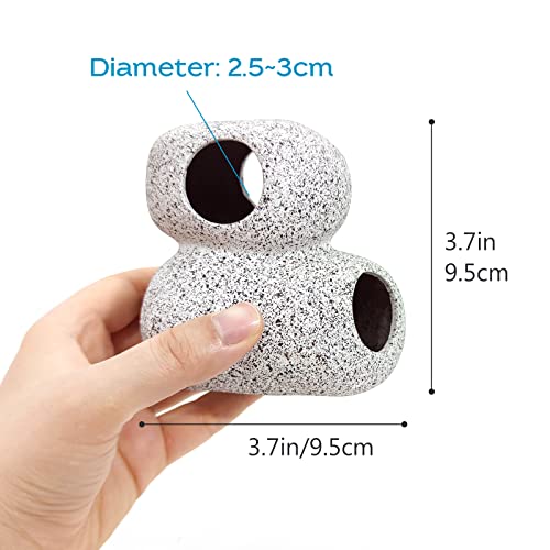 Fish Aquarium Decorations Cave Hide with Viewing Window for Betta Fish Tank Accessories - color: Green 1