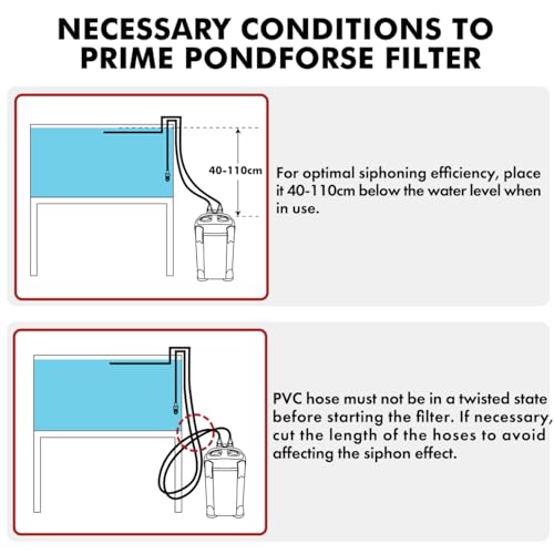 Canister Filter, External Aquarium Filter Ultra-Quiet Water Circulation Cleaning Machine with Media for Fish Tanks and Aquariums - size: Large