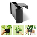 Aquarium Plant Holder for Rimmed Tank, Aquarium Hanging Plant Holder, Plastic Aquatic Plant Pot with 5 Hole, Fish Tank Decorations for Aquatic Plants, 0.5 inch - size: 0.5 Inch