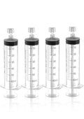 Luer Lock Syringe 60ml - Sterile Disposable Syringes without Needles (10 Pack), Individual Sealed Packaging - size: 60ml