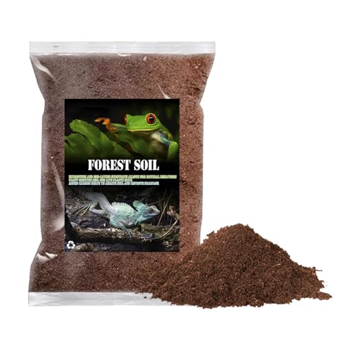 Reptile Soil Substrate Fluffy Small-Strand Reptile Substrate and Snake Bedding Clean Natural Terrarium Bedding for Lizards Snakes Tortoises Tarantulas - color: 1.32gal