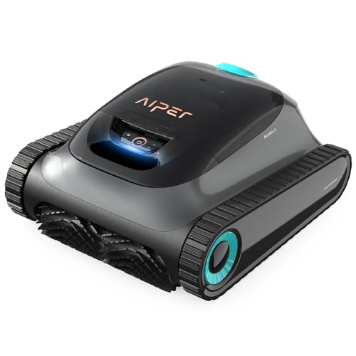 Aiper Scuba S1 Robotic Pool Cleaner, Wall & Waterline Cleaning, Cordless Pool Robot with 4 Modes, Smarter Navigation with High-Precision Sensors（Renewed） - color: Obsidian