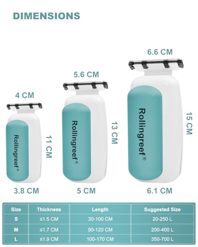 Aquarium Magnet Glass Cleaner, Exclusive Silicone Aquarium Algae Scraper, Aquarium Magnet Glass Cleaner, Aquarium Glass Scraper Cleaning - size: M