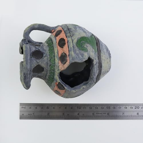 1 Pcs Aquarium Decorations Rock, Fish Tank Resin Ornaments, Shrimp Hollow Hideout House, Fish Shrimp Tank Decor Cave for Hiding, Teapot Design - size: 5.5"x4.33"x4.5"/140x110x115mm(LxWxH)