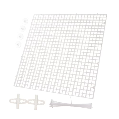 BESPORTBLE 1set Aquarium Isolation Panel Grid Tray Clips Cable Ties for Fish Tank Breeding Easy to Install Divider for Aquatic Environments