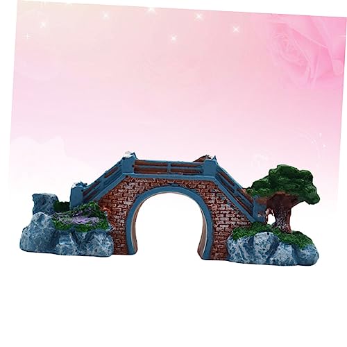 DOITOOL Elegant Aquarium Decor Bridge Resin Fish Tank Props Fish Tank Decoration Ornament