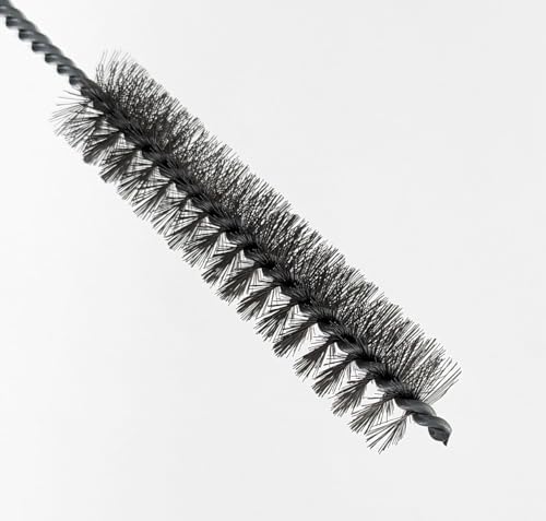 3 Piece Set of 16-Inch Tube Cleaning Brushes Copper, Stainless, Nylon for Various Surface Use (1-Inch Diameter)