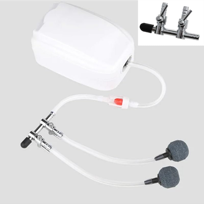 Haidong 2-Way Aquarium Metal Gang Manifold Stainless Steel Air Flow Splitter Pump Lever Valve Aquarium air Valve -2PCS