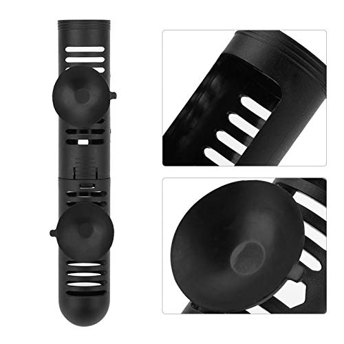GOTOTOP Fish Heater Protective Case, Aquarium Fish Heater Protective Case Detachable Designed Cover with Suction Cups(No. 0 Protective Sleeve 18.5 cm Long) - size: No. 0 protective sleeve 18.5 cm long